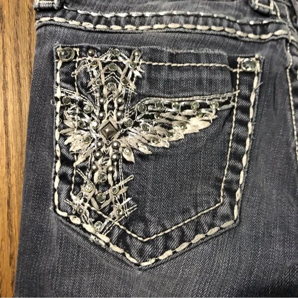 Miss Me black boot cut jeans size 26 - Picture 7 of 12